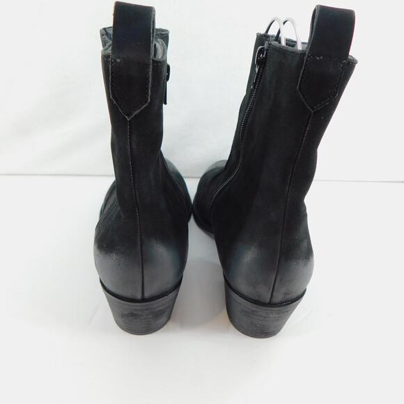 David Tate Baya Western Black Leather Bootie Women's Size 9.5 Wide - Picture 8 of 12